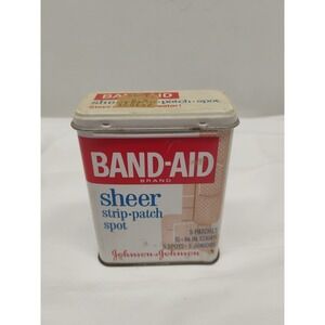 Vintage Metal Band-Aid Sheer Johnson & Johnson Tin ONLY (Empty)